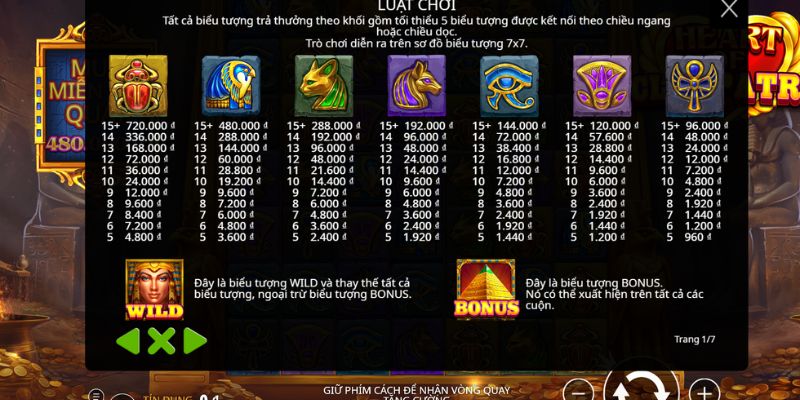 Bí Mật Cleopatra HitClub nổi bật với chủ đề Ai Cập cổ đại, cơ chế chơi thiên về nhịp quay và quản lý vốn thay vì ăn nhanh.